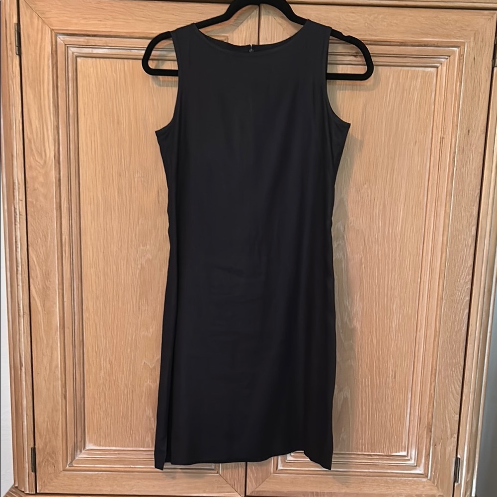 Ann Taylor Black Linen sheath Dress
